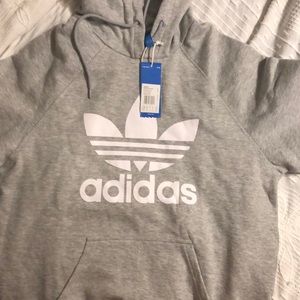 NWT Adidas gray pullover sweatshirt